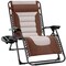 Best Choice Products Oversized Padded Zero Gravity Chair, Folding Outdoor Patio Recliner w/ Side Tray